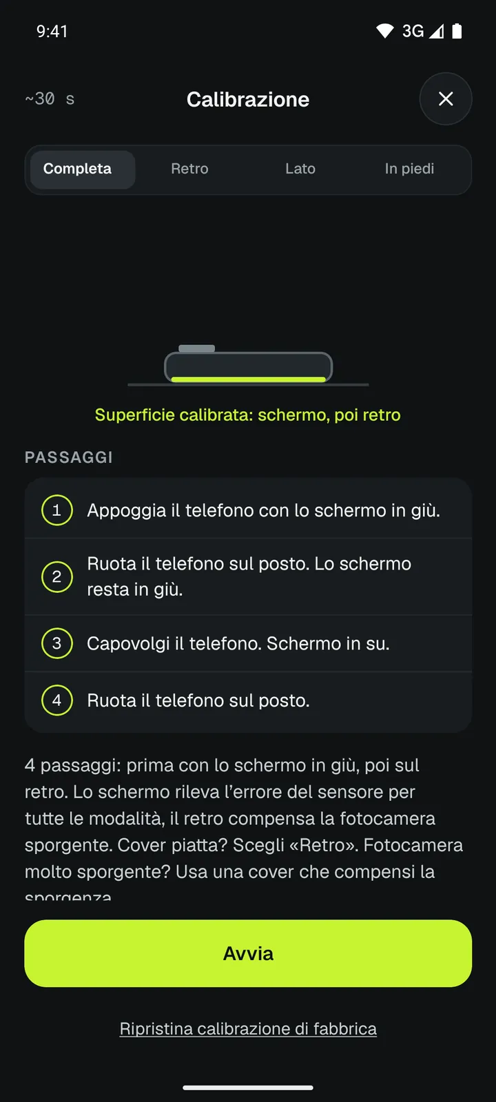 Calibrazione di Loodis in 4 passaggi: calibra su qualsiasi tavolo girando il telefono